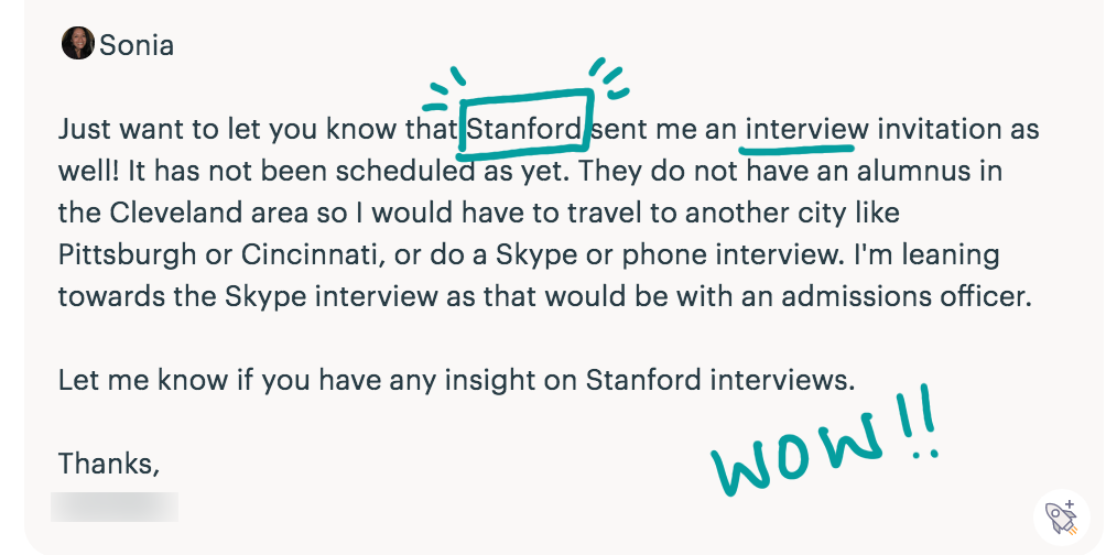 Stanford Acceptance